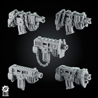 SET 1 - Crusader blaster – Gothic Sci-Fi Bits - resin bit - Sharkass