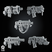 SET 2 - Crusader blaster – Gothic Sci-Fi Bits - resin bit - Sharkass