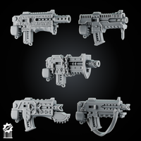 SET 2 - Crusader blaster – Gothic Sci-Fi Bits - resin bit - Sharkass
