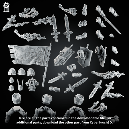 Shadowguards Riders – Mecha Cavalry Kit (Part 1) – Rider Parts + Magnet Options [Supported]