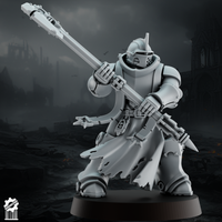Shadowguards Crusader Infantry – Sword Squad (5 Miniatures) - resin bit - Sharkass