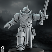Shadowguards Crusader Infantry – Sword Squad (5 Miniatures) - resin bit - Sharkass