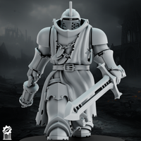 Shadowguards Crusader Infantry – Sword Squad (5 Miniatures) - resin bit - Sharkass