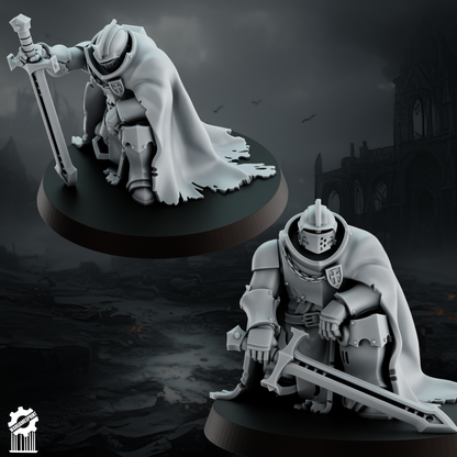 Shadowguards Crusader Infantry – Sword Squad (5 Miniatures) [Supported]