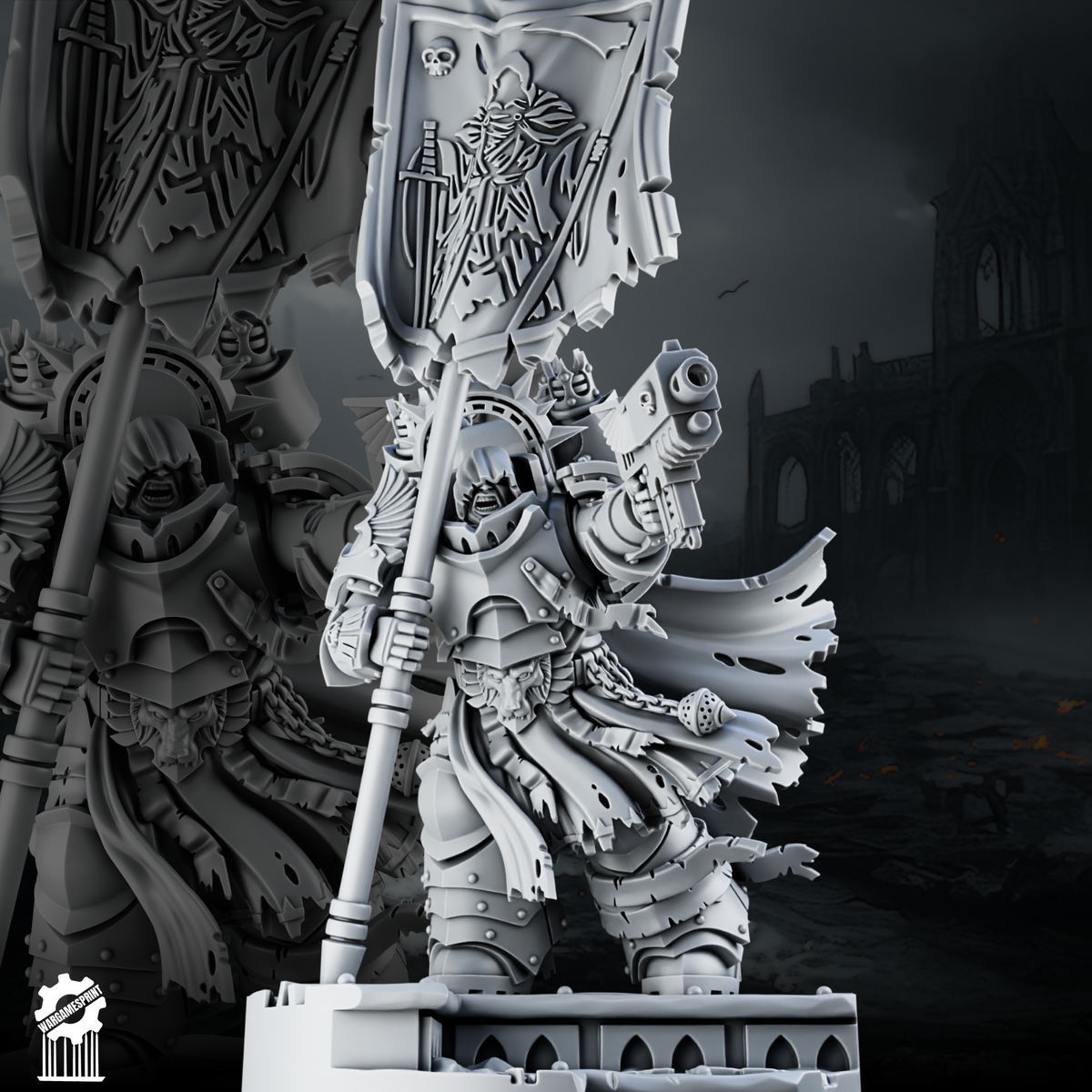 The Last Survivor Shadowguard Captain STL render 1