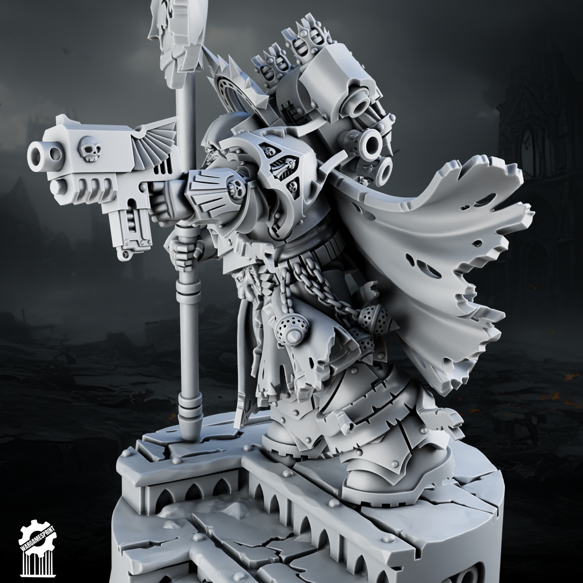The Last Survivor Shadowguard Captain STL render 2