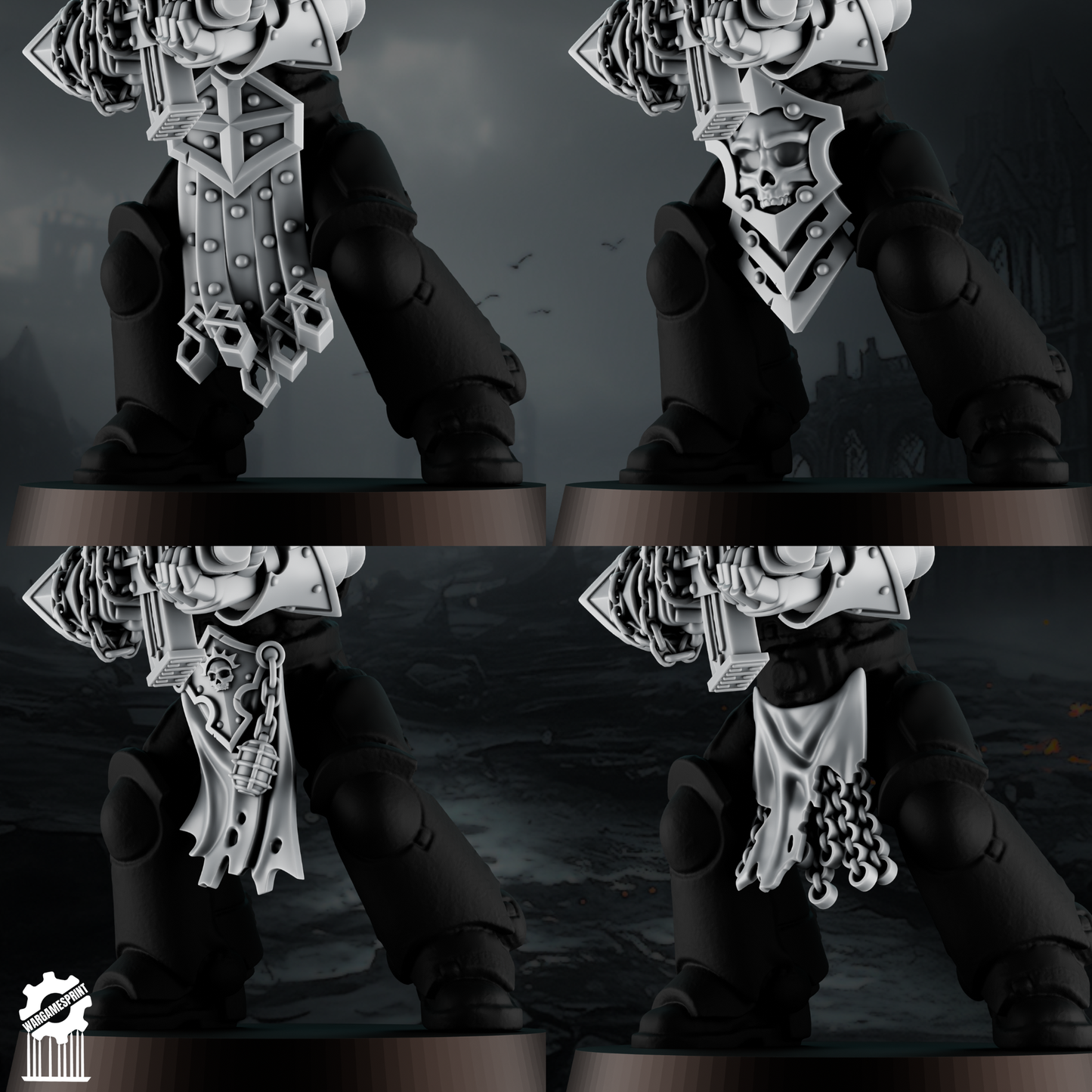 Templar Shadowguard Armored Loincloths – Set of 5 [Supported]