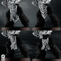 Crusader Shadowguard Armored Loincloths – Set of 5 - resin bit - Sharkass