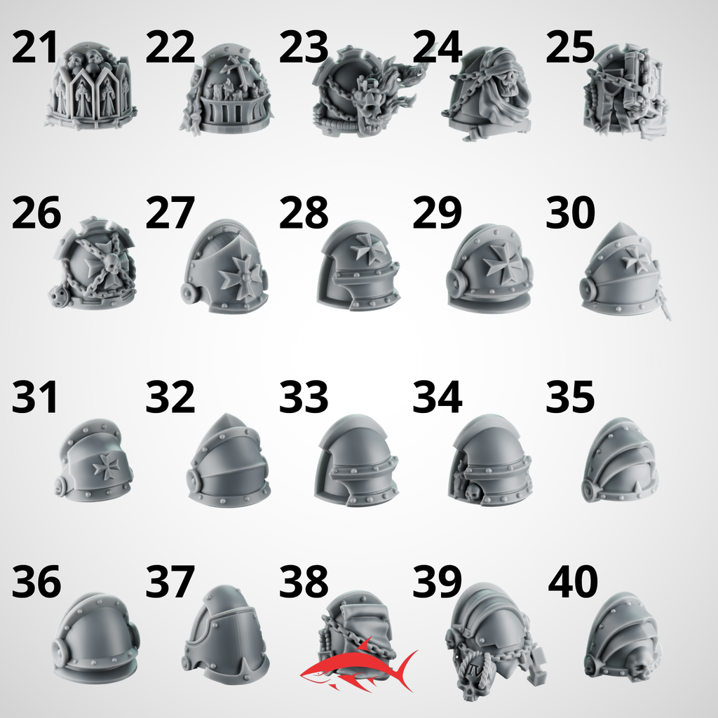 Bundle Pads Black crusader and Angel of the Death Greytide - 2 - resin bit - Sharkass