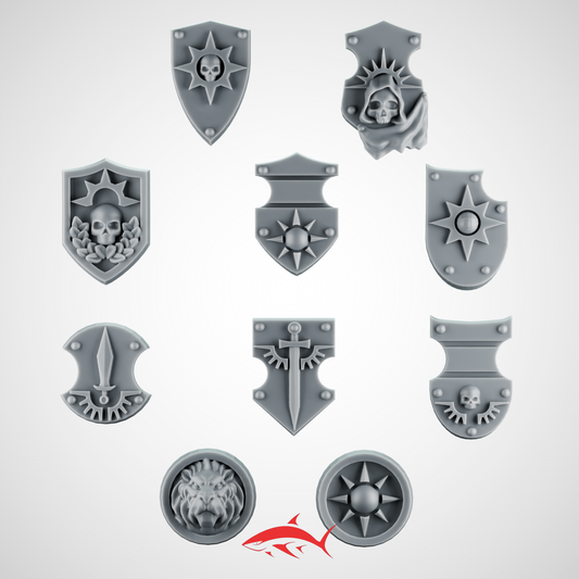 Shoulder Shield SET 1 Angel of the Death Greytide - Bits Ultra HD 14K