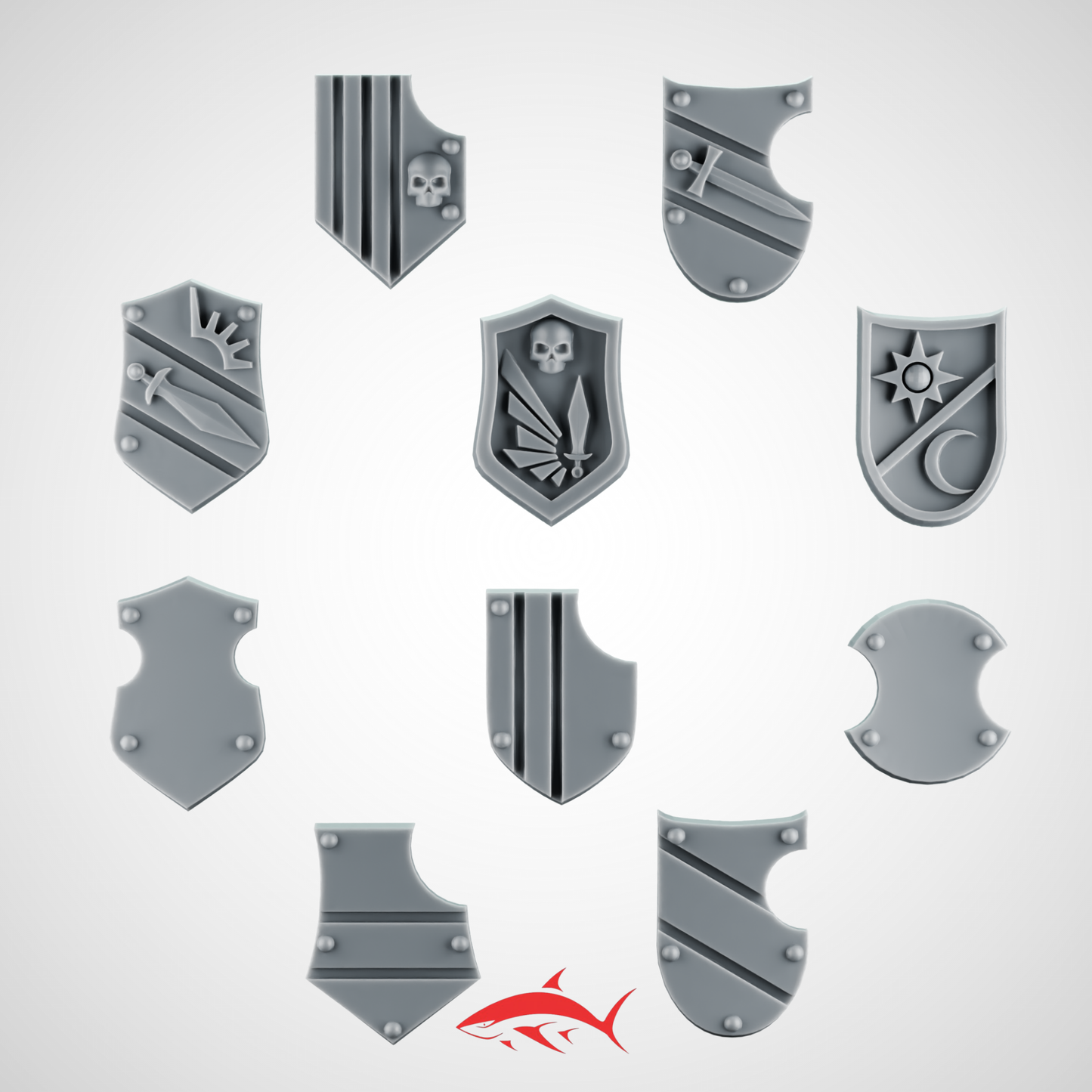 Shoulder Shield SET 2 Angel of the Death Greytide - Bits Ultra HD 14K