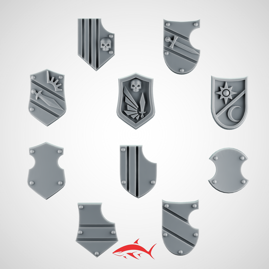 Shoulder Shield SET 2 Angel of the Death Greytide - Bits Ultra HD 14K