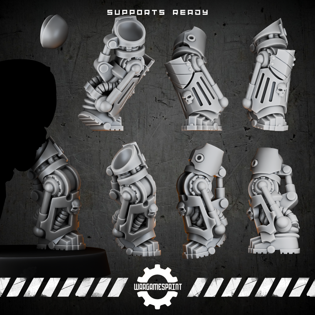 Bionic Legions Static Combat Legs – 2 leg designs, 5 poses each – render 2 STL