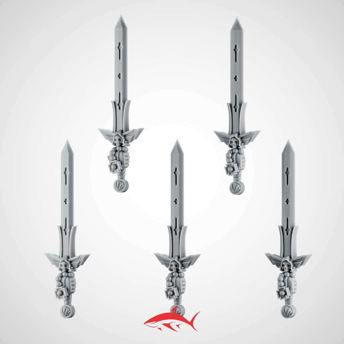 Sword SET 1 Angel of the Death Greytide - Left - resin bit - Sharkass
