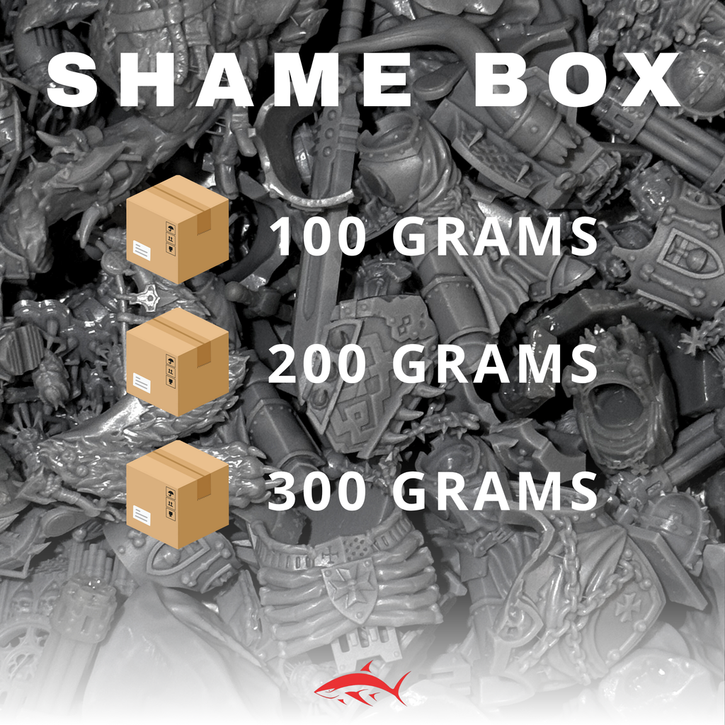 Shamebox Failed prints - 100g - resin bit - Sharkass