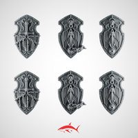 Shield for Termi Eternal Pilgrim Greytide - Left - resin bit - Sharkass