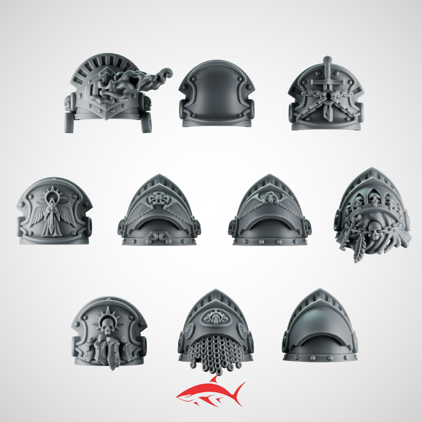 Shoulder Pads for Termi Eternal Pilgrim Greytide - Bits Ultra HD 14K