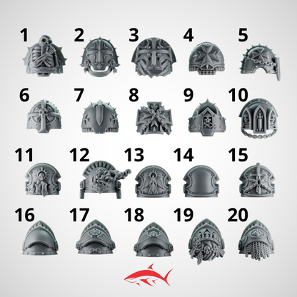 Shoulder Pads for Termi Eternal Pilgrim Greytide - Bits Ultra HD 14K