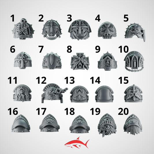 Shoulder Pads for Termi Eternal Pilgrim Greytide - Bits Ultra HD 14K