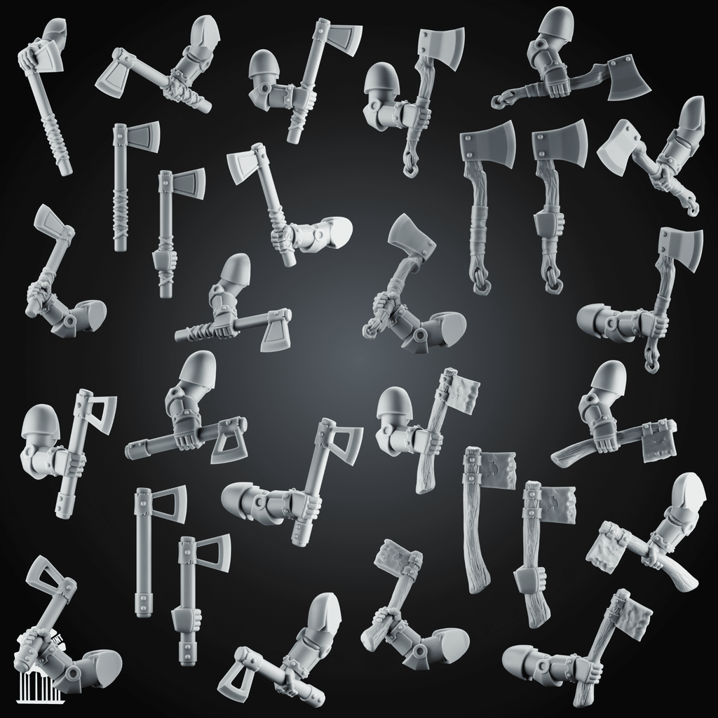 Bundle Grimdark Tomahawk Kit – Heroic 32mm Scale - resin bit - Sharkass