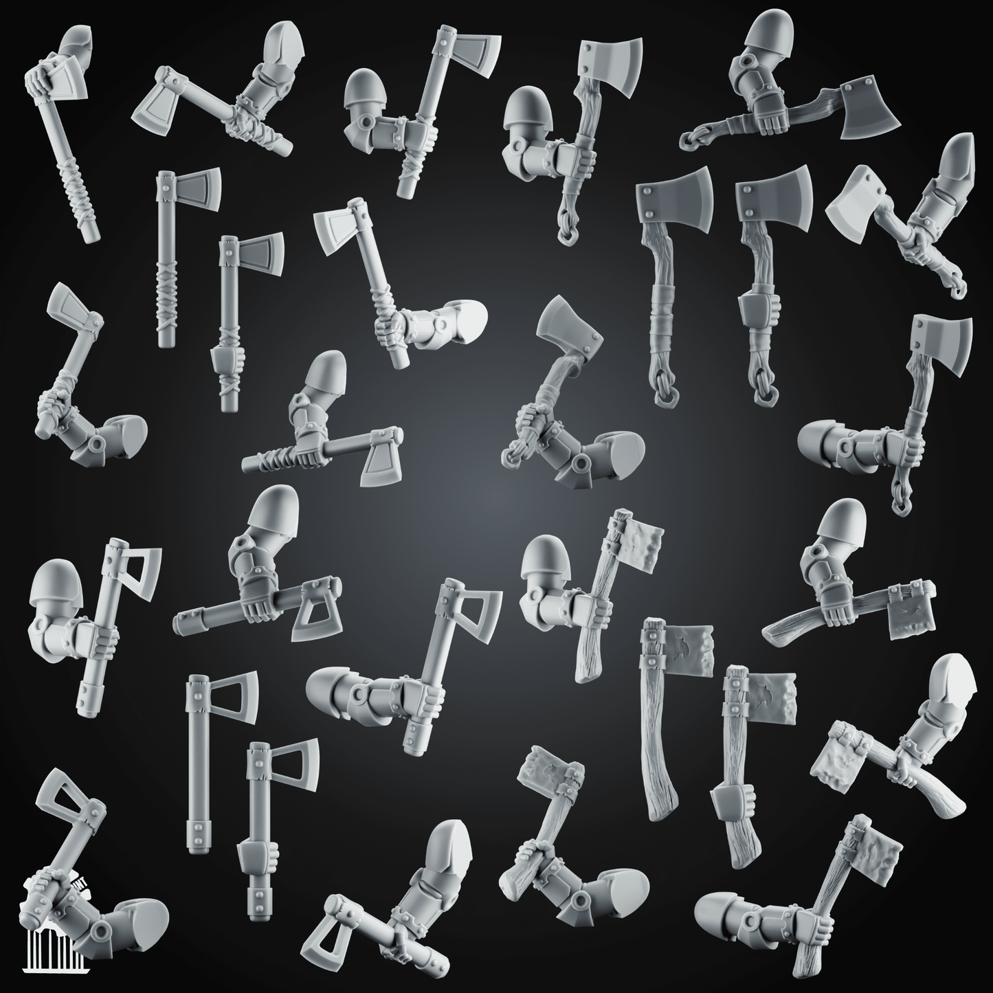 Bundle Grimdark Tomahawk Kit – Heroic 32mm Scale [Supported]