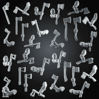 Bundle Grimdark Tomahawk Kit – Heroic 32mm Scale - resin bit - Sharkass