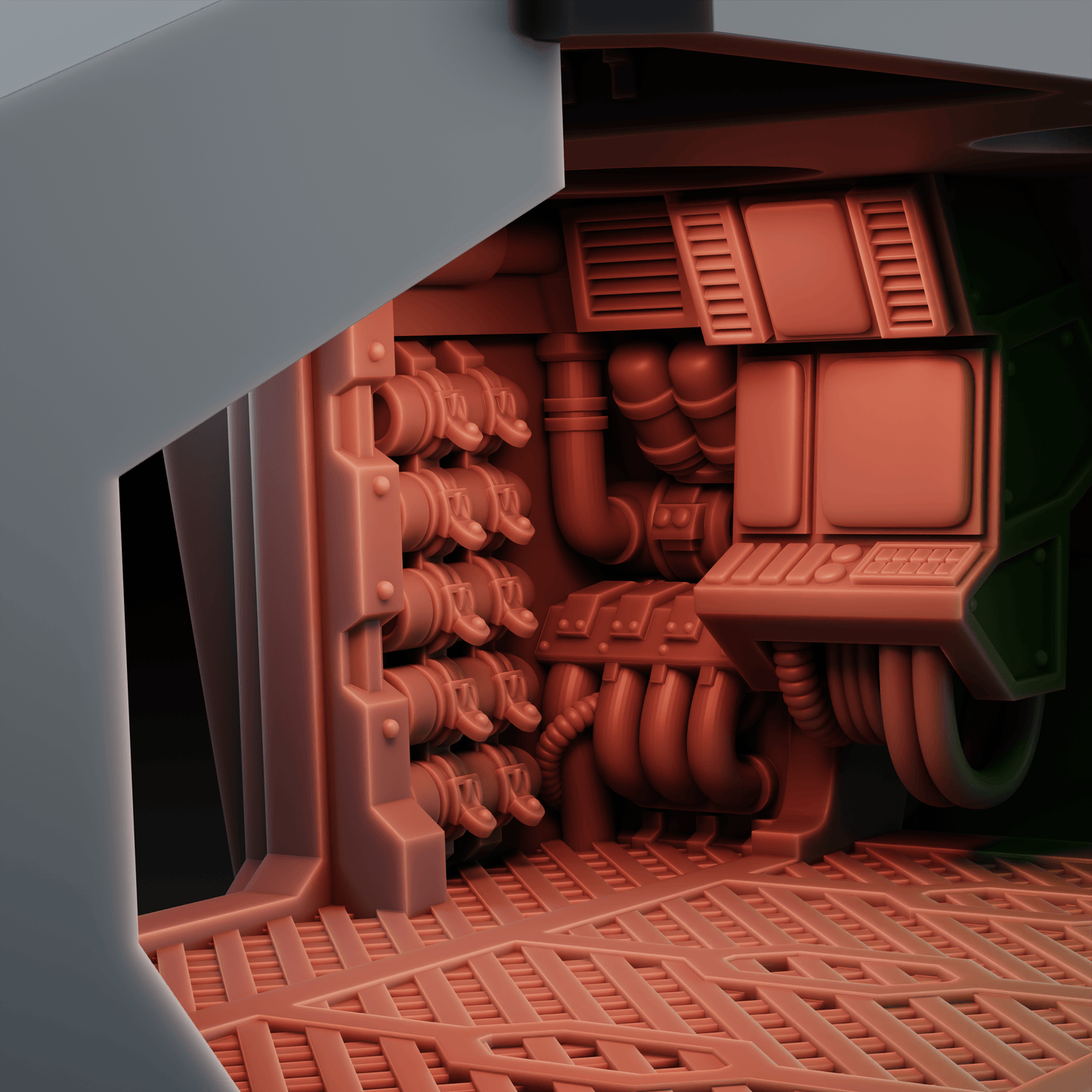 Wardex Mk1 Armored Transport Tank – Grimdark Resin Vehicle – Troop Carrier [Sharkass Exclusive]