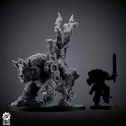 ZOGGY on MAWZ – Greenskin Warlord on Mechanical Mount [Supported] – 32mm