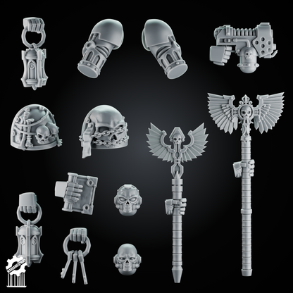 Zealot Preacher Conversion Kit – Heroic 32mm Scale – Grimdark Accessories [Supported]