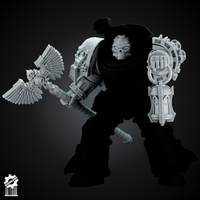 Zealot Preacher Conversion Kit – Heroic 32mm Scale – Grimdark Accessories - resin bit - Sharkass