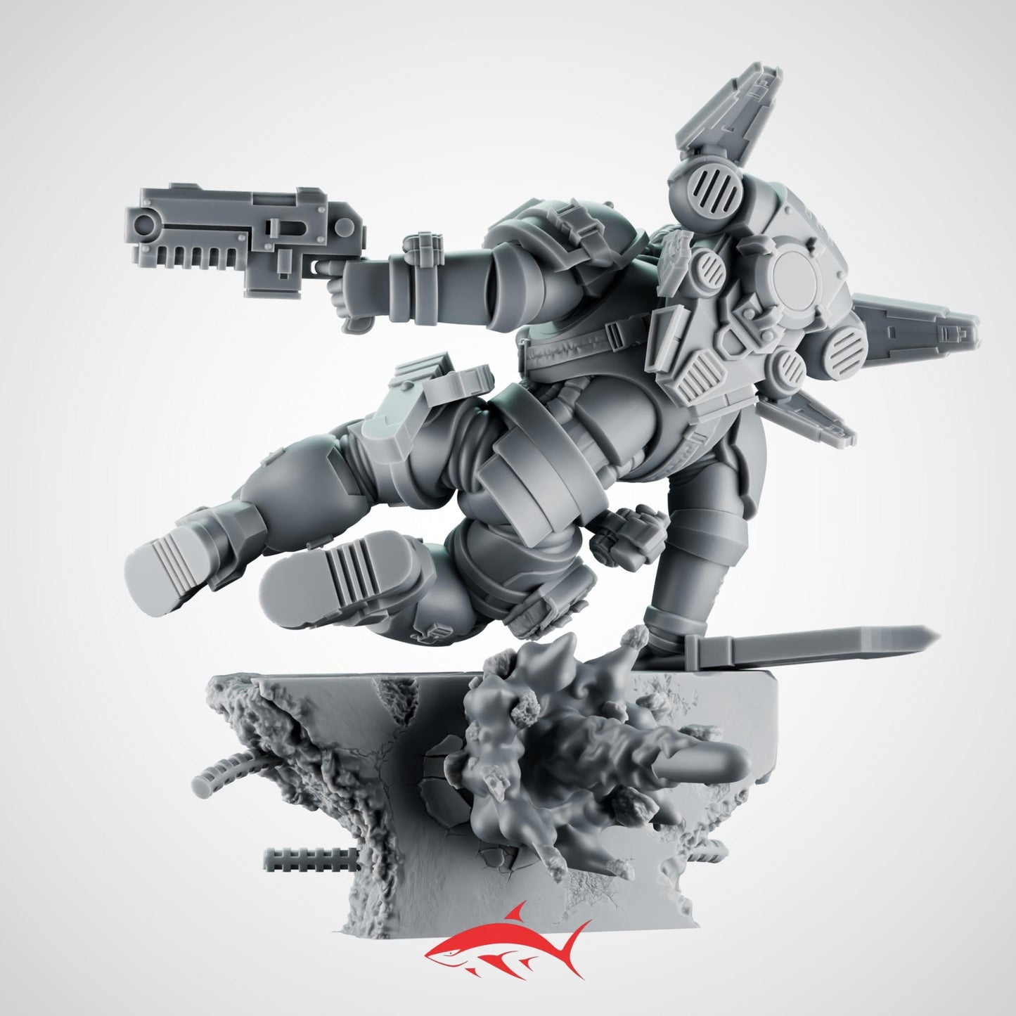 Raider Lieutnant – Lieutenant Jumping Over a Wall While Dodging a Shell Bits Ultra HD 14K