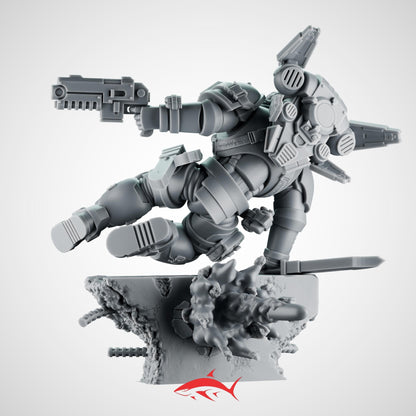 Raider Lieutnant – Lieutenant Jumping Over a Wall While Dodging a Shell Bits Ultra HD 14K