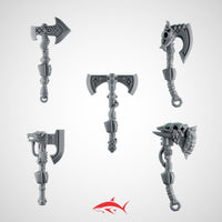 Axes Primal Hound Greytide - Left - 32mm scale resin bit - Sharkass