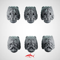 Head Bears Primal Hound Greytide - 32mm scale resin bit - Sharkass