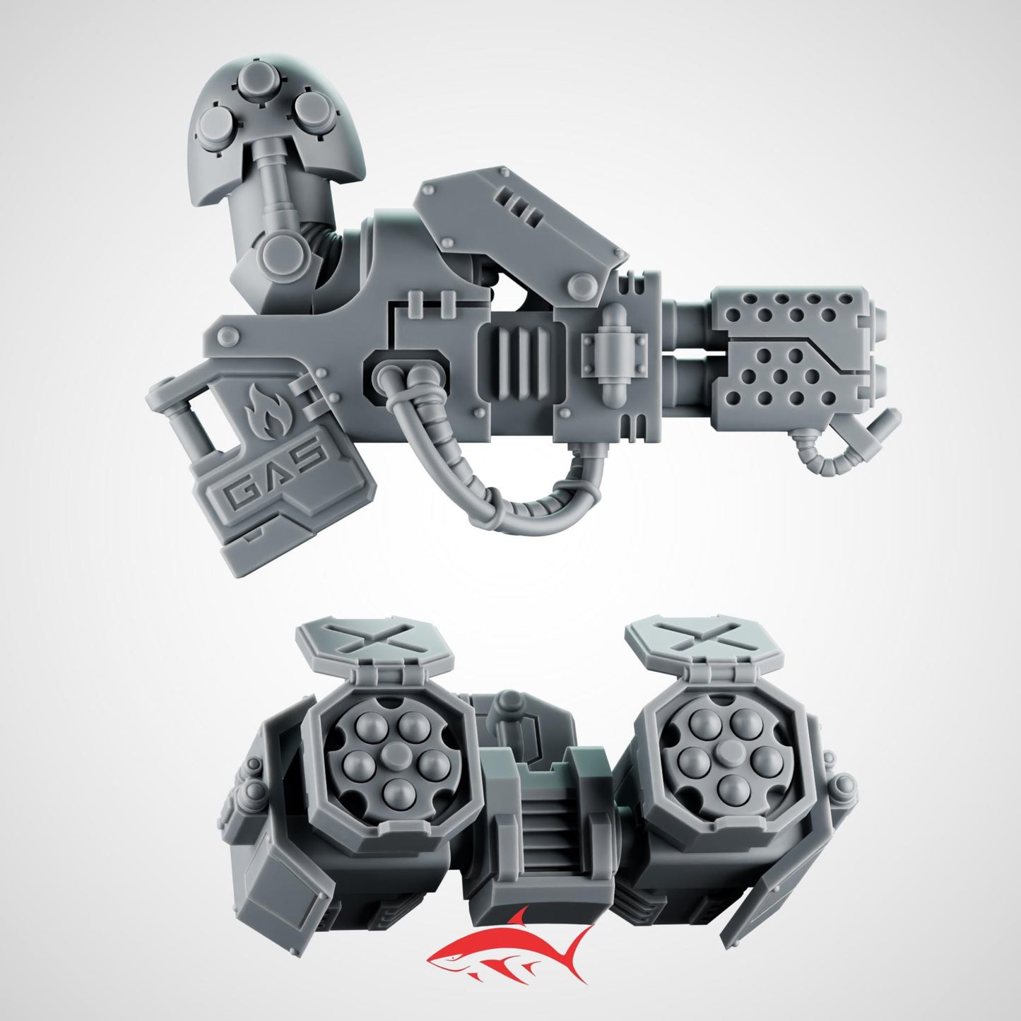 Heavy Flamer & Missile Launcher for Rapt'ops Terminator – Heavy Guard Weapon Bits Ultra HD 14K