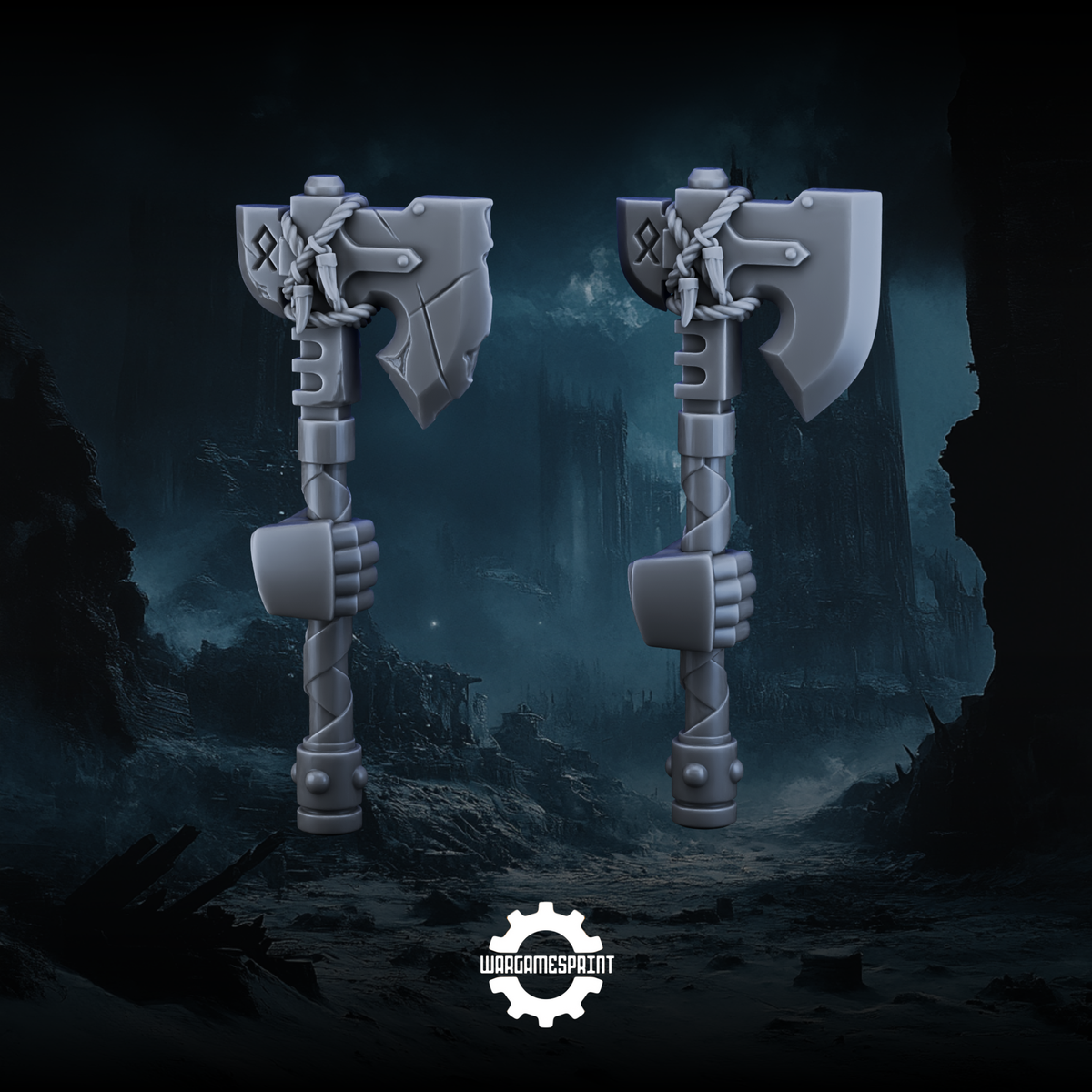 Space Viking Axes Set 1 STL variation