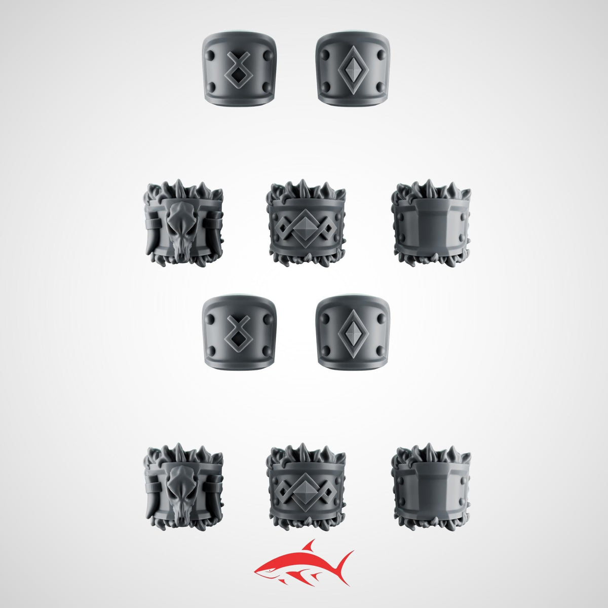 Arm Accessories Primal Hound - 32mm scale resin bit - Sharkass