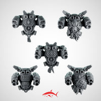Backpack SET1 Primal Hound Greytide - 32mm scale resin bit - Sharkass