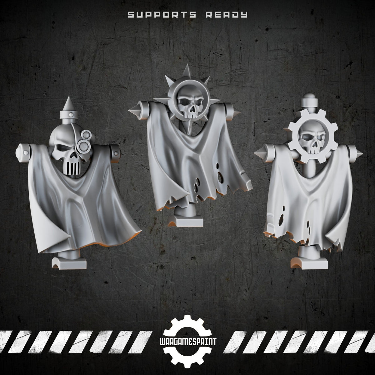 Bionic Legions Banner Backpacks – 3 standard-bearer power packs – render 1 STL