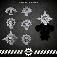Bionic Legions Backpack Toppers & Decorations – 6 cybernetic backpack bits – render 1 STL