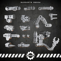 Bionic Legions Servo-Arm Backpack Module – modular weapon platform – render 1 STL
