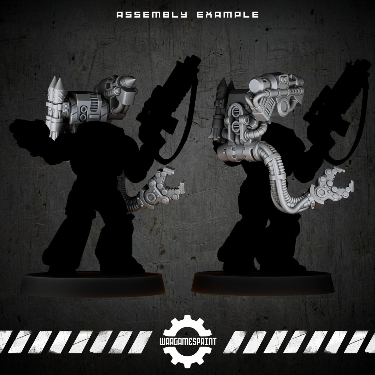 Bionic Legions Servo-Arm Backpack Module – render 2 STL