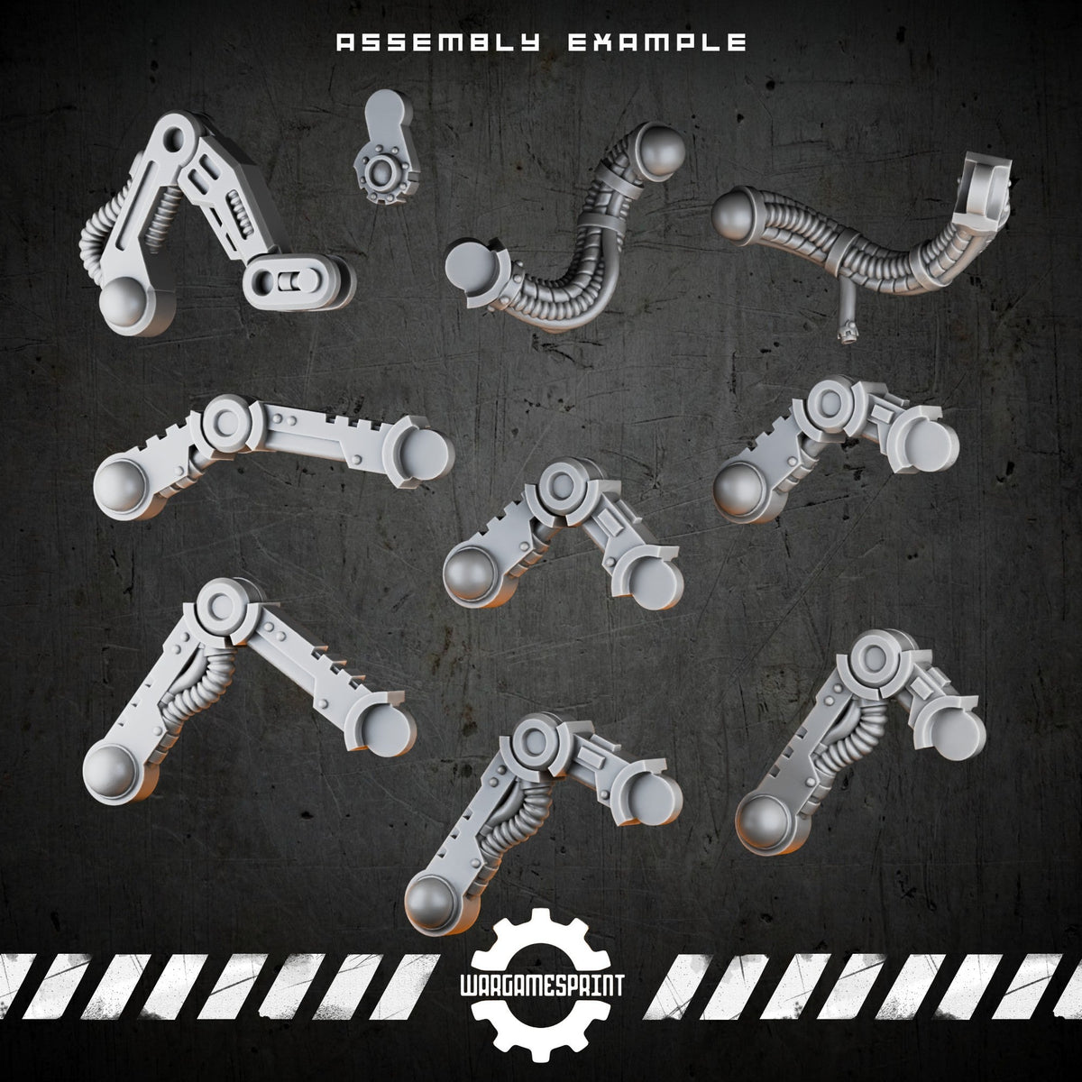 Bionic Legions Servo-Arm Backpack Module – render 3 STL