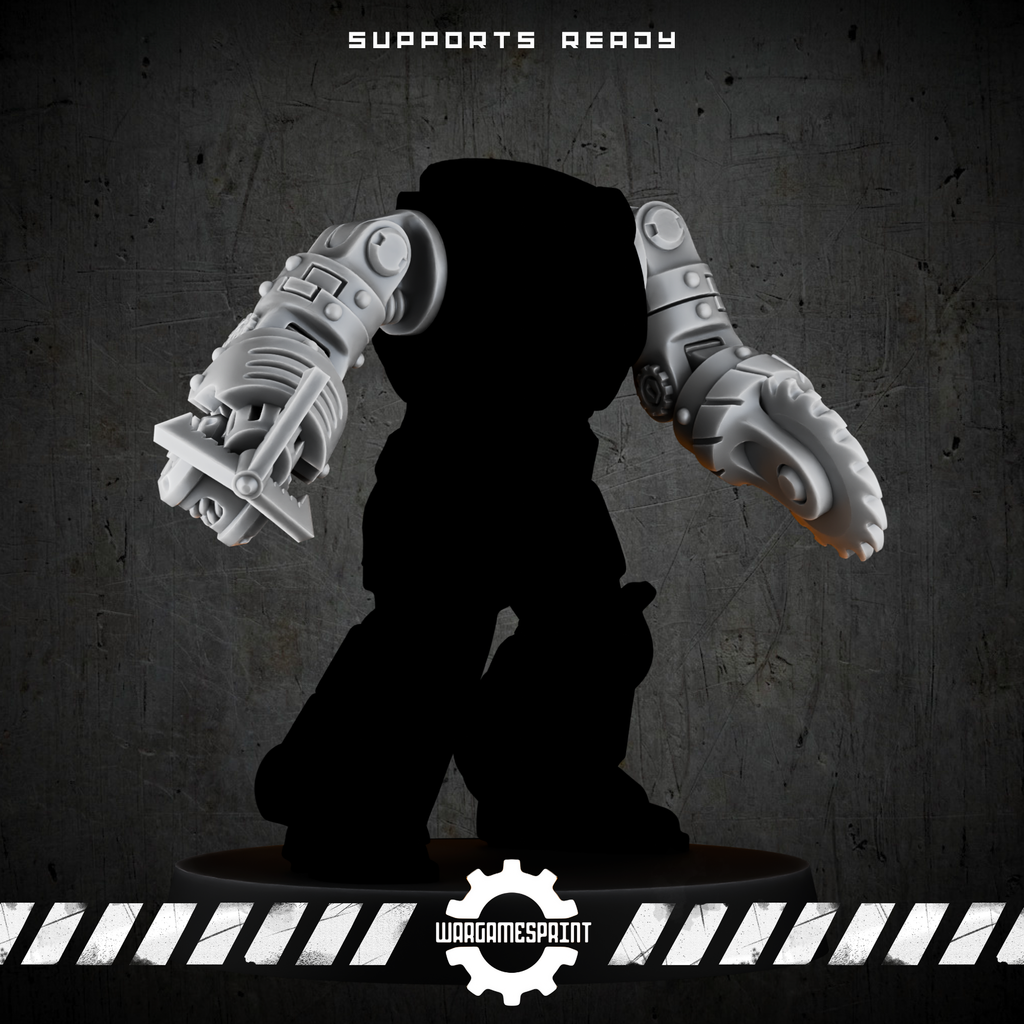 Bionic Legions Modular Combat Arms – assembly example STL