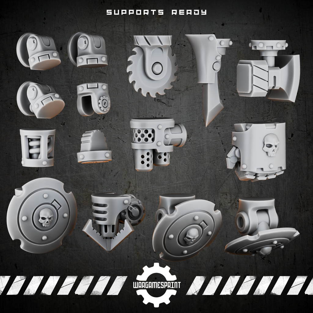 Bionic Legions Modular Combat Arms – 7 weapon modules STL