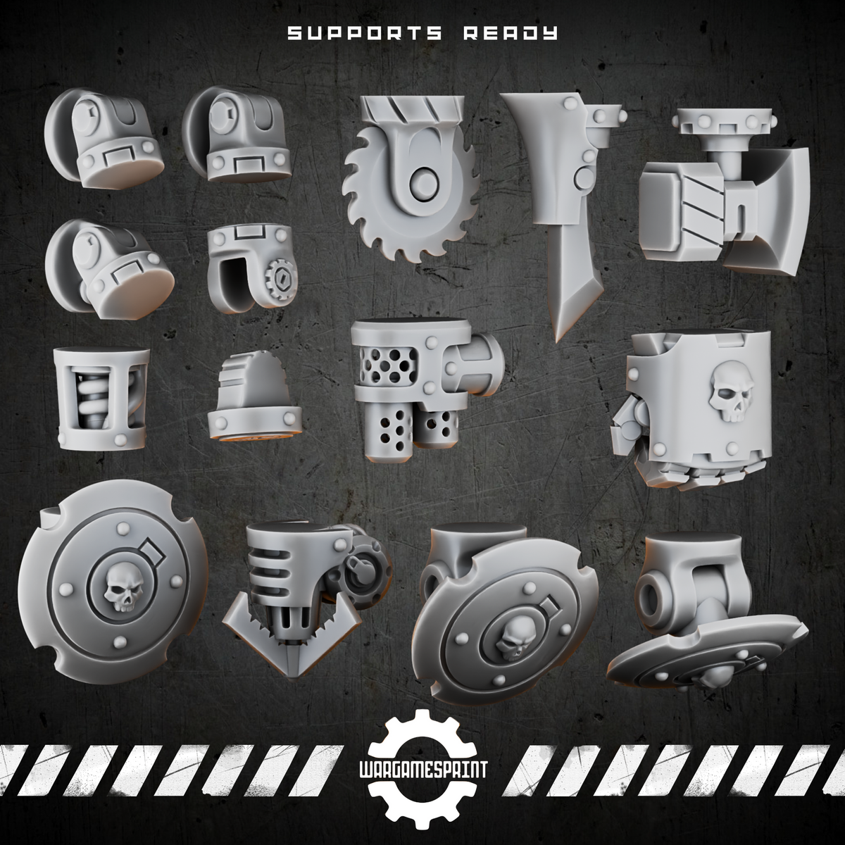 Bionic Legions Modular Combat Arms – 7 weapon modules STL