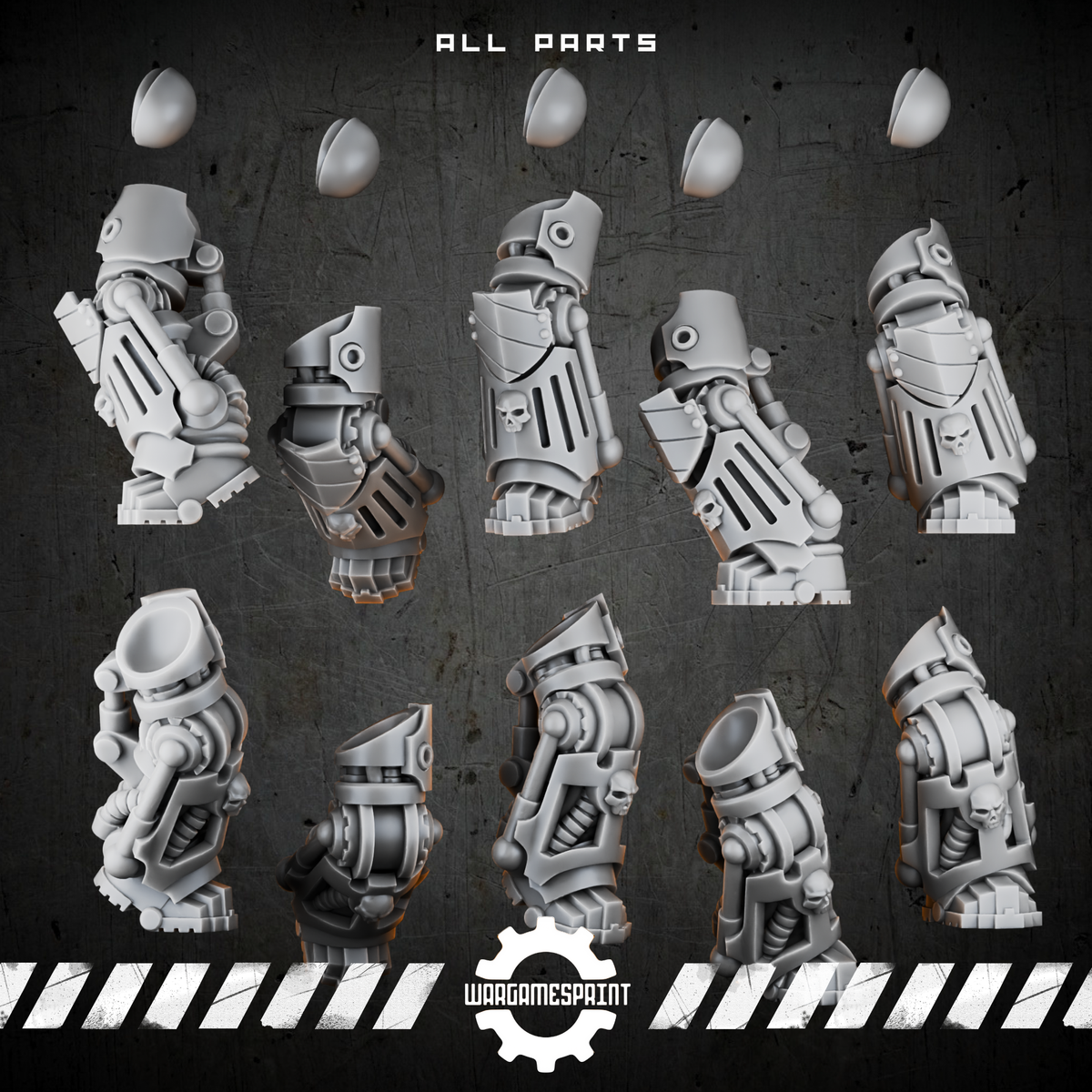 Bionic Legions Static Combat Legs – all 10 poses and hip joint STL