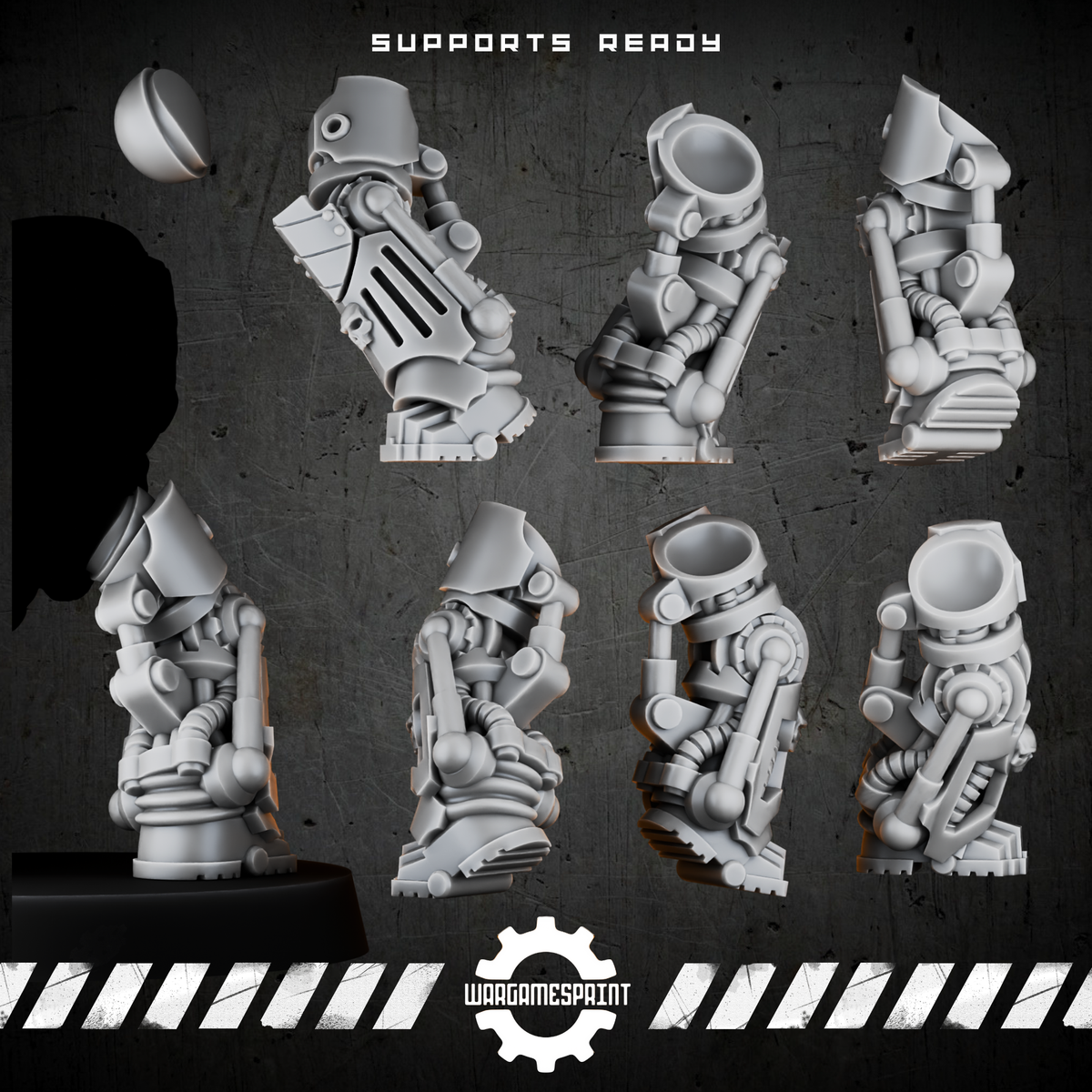 Bionic Legions Static Combat Legs – back view STL