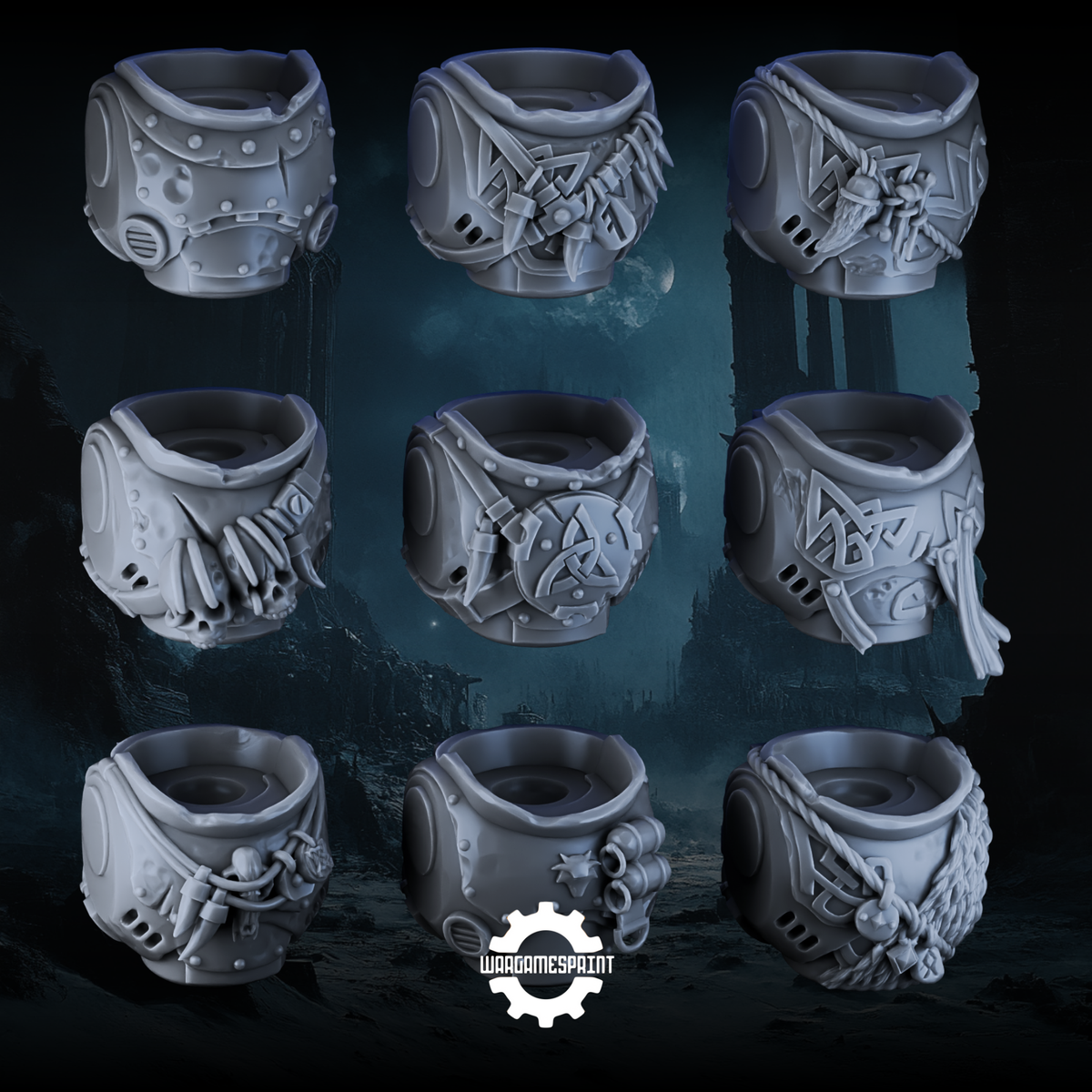 Space Viking Body STL set of 9