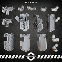 Bionic Legions Breacher Shields Set – all parts STL